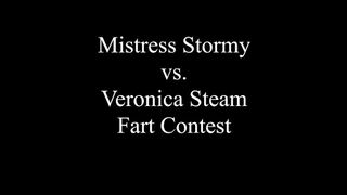 Mistress Stormy vs Veronica Steam Fart Contest