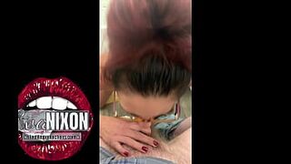 Hotwife tells husband she fancy bigger man meat while sucking his cock- Eva Nixon   Silas Inky