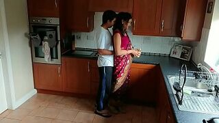 Red saree Bhabhi caught watching porn seduced and banged by Devar dirty hindi audio desi chudai leaked scandal sextape bollywood POV Indian