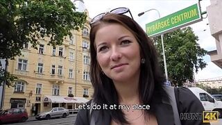 HUNT4K. Beauty fucking for cash in the capital of Czech Republic