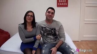 Teenager Spains couple sells their love up and fucks for the cameras for the first time
