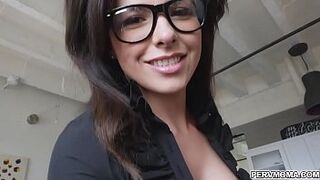Danica Dillon engulf her step sons man meat