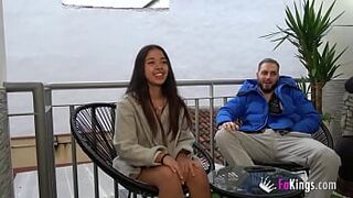Tiny Latina makes her porn debut with a hardcore sex act session
