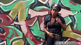 Homeless ladies gets screwed by black cop - DigitalPlayground