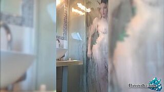Immense Bum 18Yo Masturbate in Shower - Pretty Solo