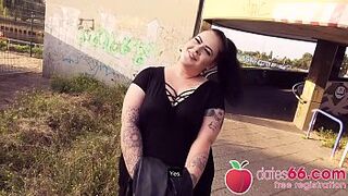 MASSIVE GERMAN teen AnastasiaXXX gets some stranger's PENIS in her CUNT right next to the autobahn! (ENGLISH) Dates66.com