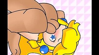 Minus8 Princess Peach and Mario face shag - p..com