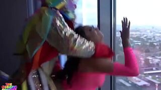 Cali Caliente gets banged strong by a clown