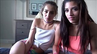 Latina Teens Screw Landlord to Pay Rent - Sofie Reyez & Gia Valentina - Preview