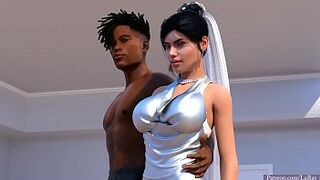 Babe white bride and MASSIVE BLACK COCKS multiracial