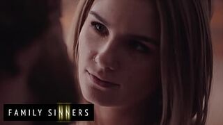 Brad Newman Cant Resist His Step Young Lady (Natalie Knight) When She Sneaks Into His Bed - Family Sinners