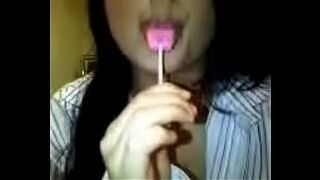Vagina rub clit shag lollipop