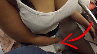 Unknown Yellowish Grown-Up with Immense Big Boobs Started Touching My Man Meat in Subway ! That's called Clothed Sexual Intercourse?
