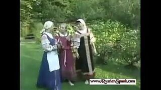 Severe Spanking For Russian Sweet Sixteen in The Forest