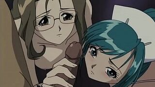 Adolescent makes sex in three with doctor | Anime hentai