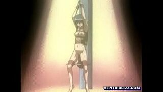 BONDAGE HENTAI GETS ELECTRIC SHOCK AND DILDOED