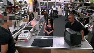 XXX PAWN - Feisty Cuban Gals "Estefania" Gets Her TV Broken And She Is Pissed