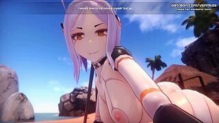 [1080p60fps]Hot anime elf 18yo gets a gorgeous titjob after sitting on our face with her delicious and small size pinky peach l My sexiest gameplay moments l Monster Adolescent Island