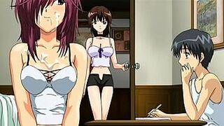 Step Sister and Male Sibling Caught in Action | Hentai