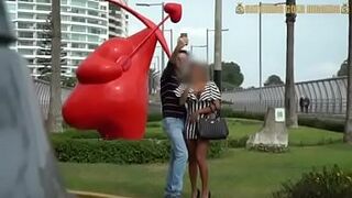 Bubble Ass Peruvian Gets Picked Up from The Park In Peru Lima And Banged Rough