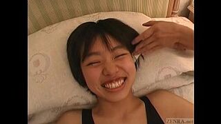 Subtitled real Japanese sweet sixteen sneezing and tickle teasing