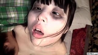 JAV bizarre CMNF fingering with hairless ghost Subtitled