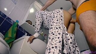 Quickie With Tiny 18Yo In Pajamas Ends With Blowjob Bukkake - Letty Inky