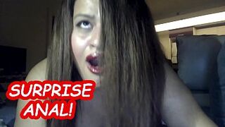SHE CRIES AND SAYS NO ! SURPRISE ANUS WITH LARGE BOOTY GIRL !