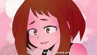 Uraraka is screwed by Midoriya after she declares her intimacy for him