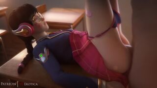 [3d Animation] D.Va from Overwatch getting her Pinky Peach Humped by VGErotica