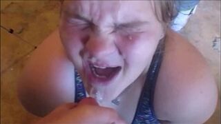 Seed Facials compilation on desperate lustful teens big loads hitting, mouth, up the nose, eyes and hair