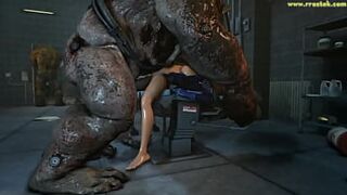 Mass Effect females getting screwed rock by grotesque 3D Monsters - Compilation