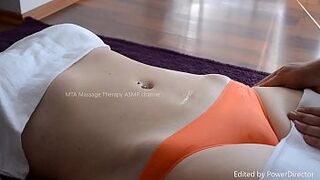 Inexperienced Massage  with rigid panties - exemplary Camel toe