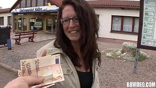 Big Tits german hooker gets banged for cash