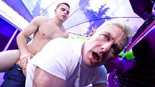 Lustful stepson fucks his stepdad real rock - homosexual porn