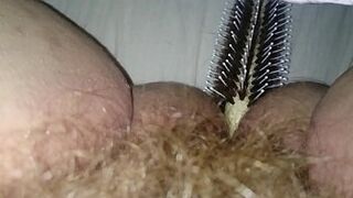 Fucking my soaked hairy vagina and booty
