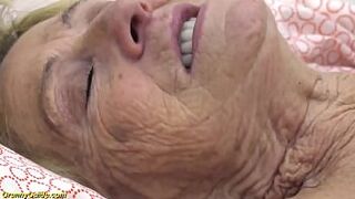 excited hairy 90 years old grandma screwed by her toyboy