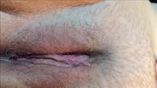 Moist Pinky Peach Orgasm Closeup With Contractions
