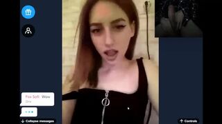 Amazing Sluts React to Large White Penis on Webcam Part two