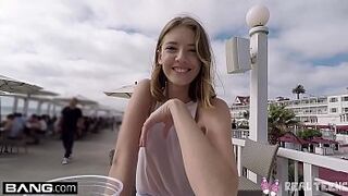 Real Teens - Sweet Sixteen POV vagina play in open space