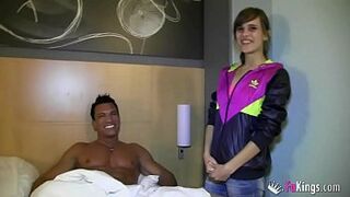 Ainara gets in bed with her idol Marco Banderas in her best bang ever