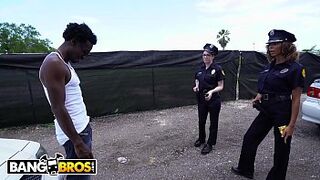 BANGBROS - Surprised Suspect Gets Tangled Up With Some Super Excited Lady Cops
